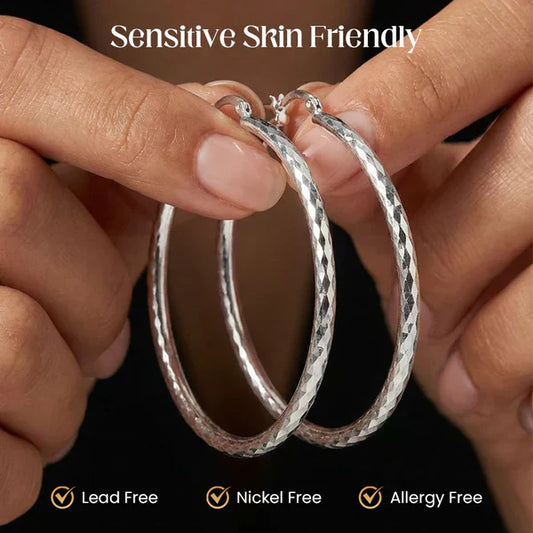 π BUY 1 GET 1 FREE π Diamond-Cut Hoop Earrings for Women β Elegant, Sparkling π