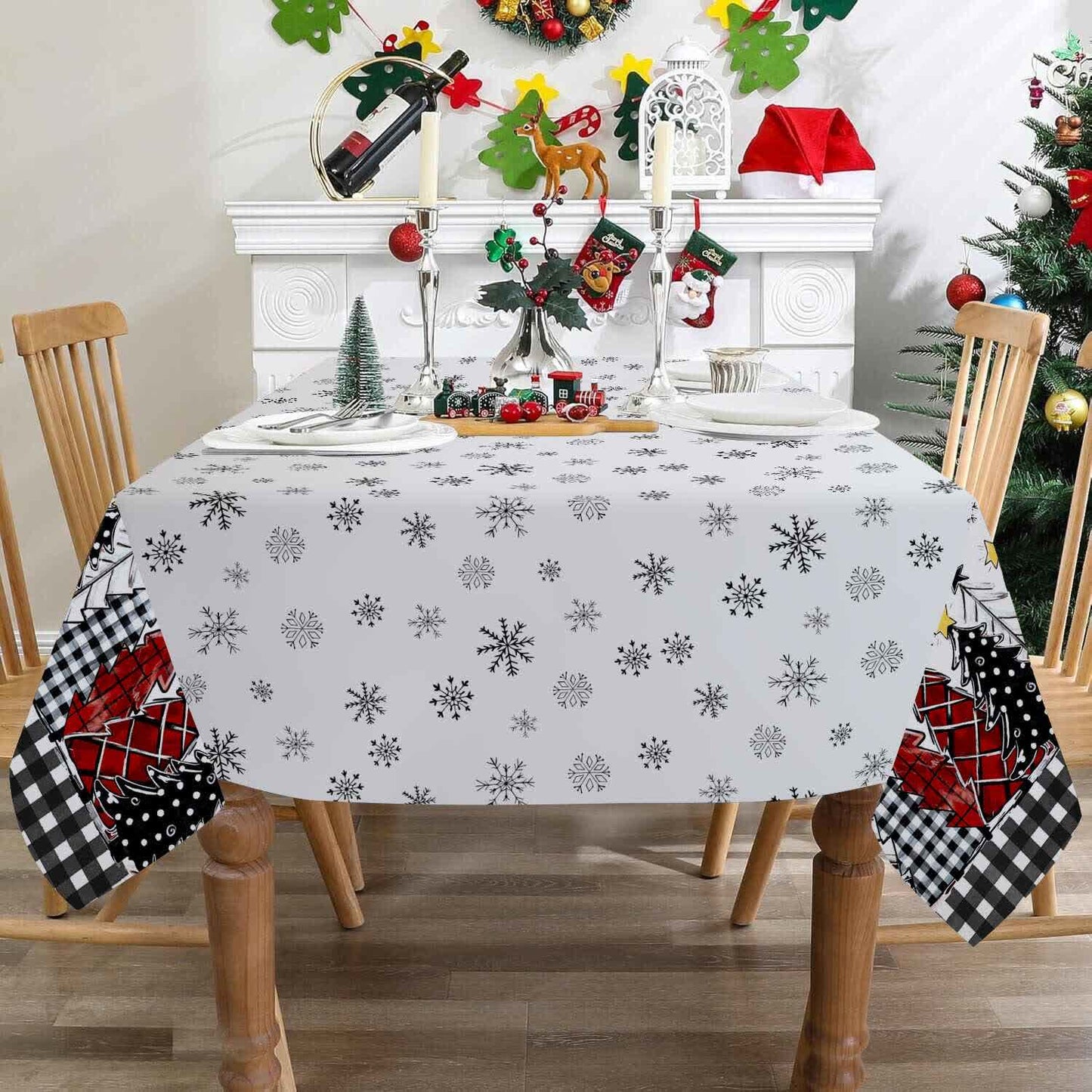 Christmas Snowflake Tablecloth For Festive Charm
