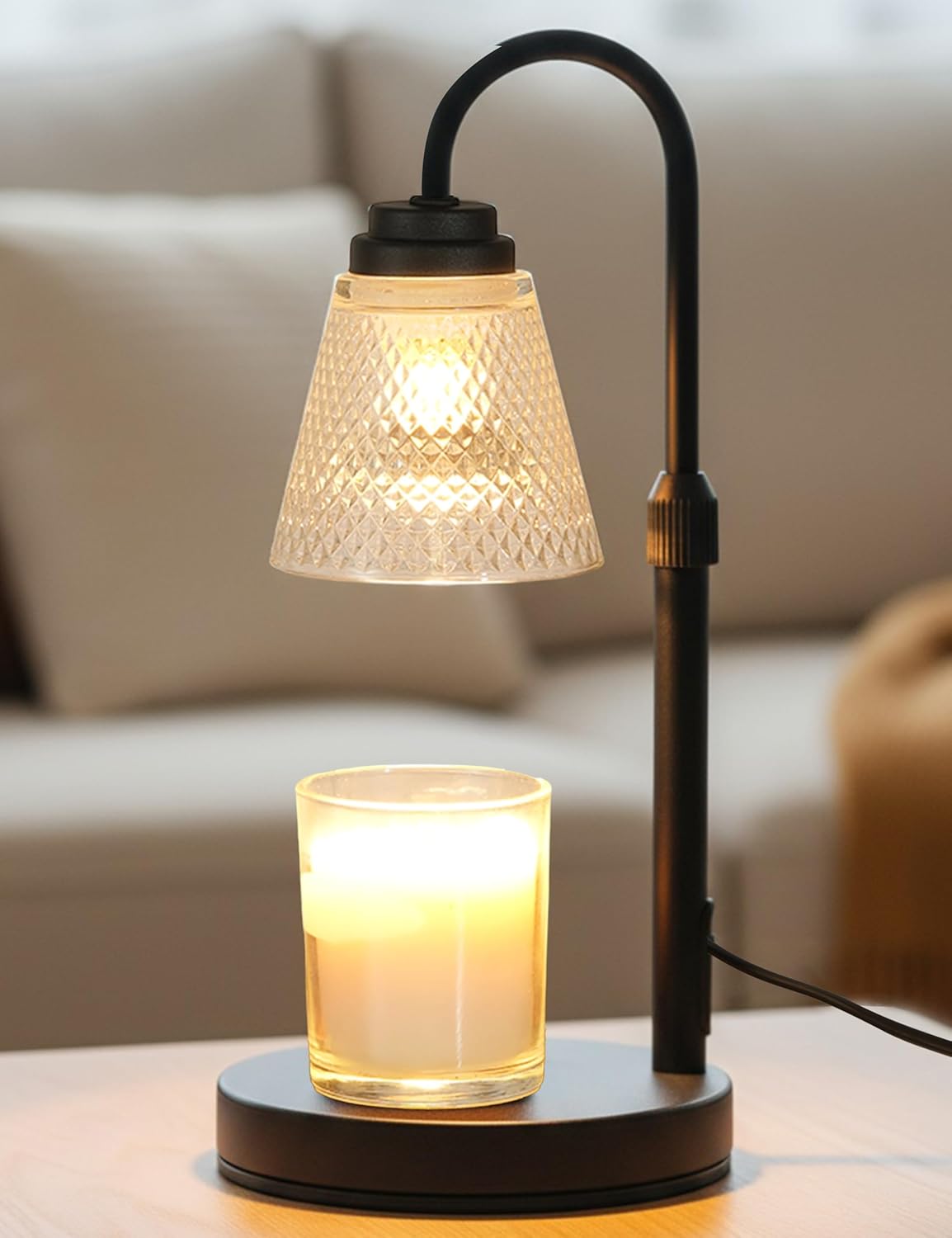 Lotus Candle Warmer Lamp for Flame-Free Ambience