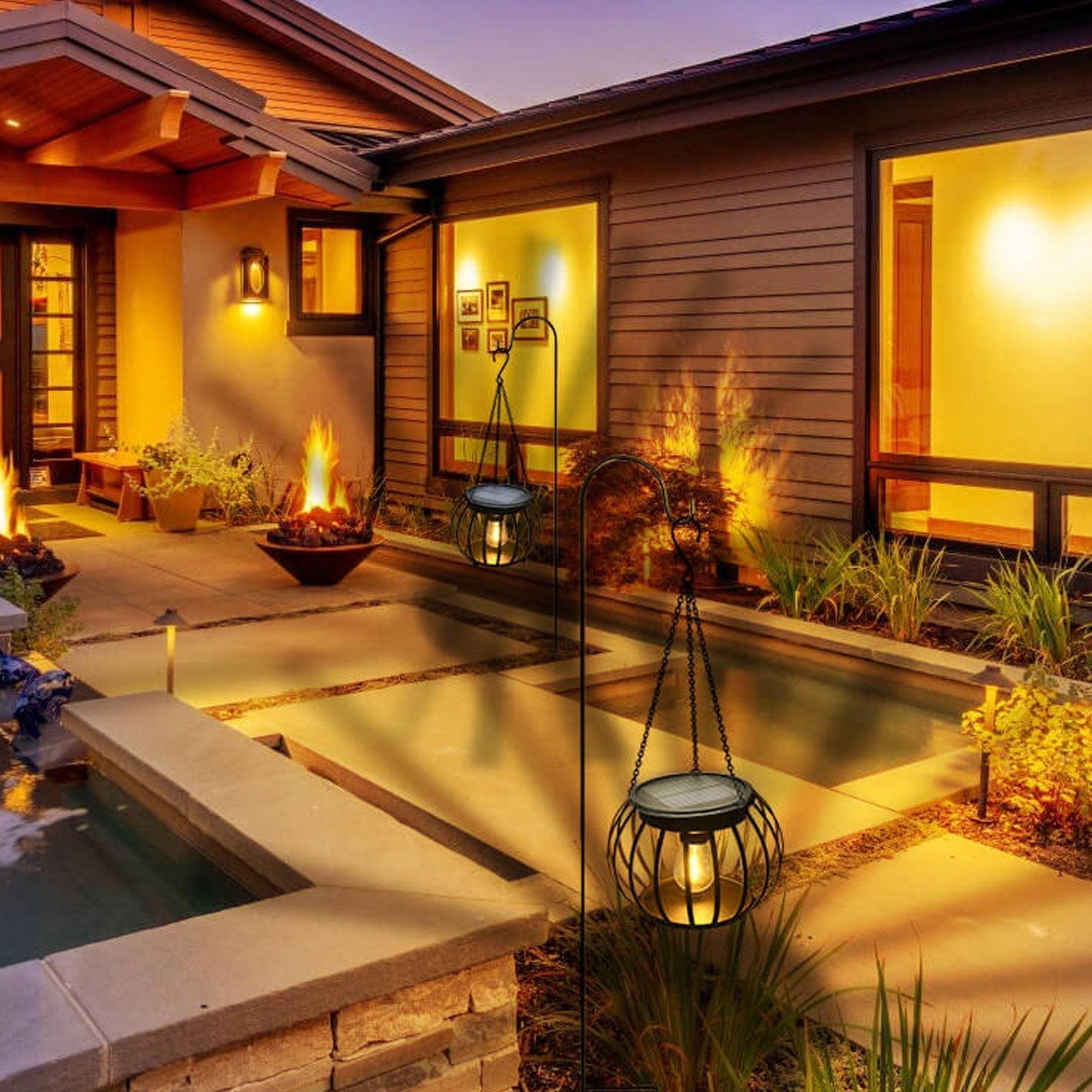 Solar Pumpkin Lantern With Garden Glow