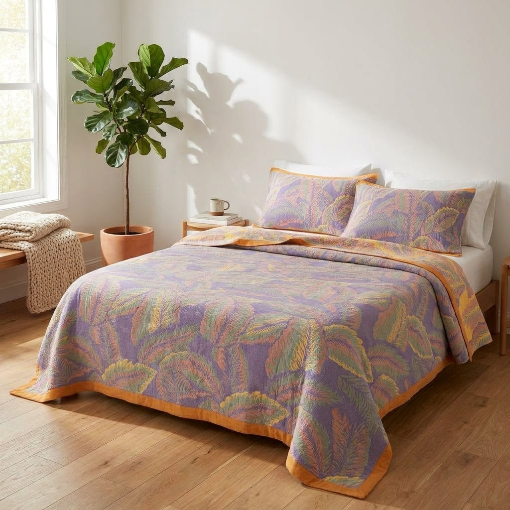 LISTINGOPT::kovosis::1pc-100cotton-three-layer-gauze-blanket-flower-printed-towel-blanket-for-beds-singlequeen-size-plaids-for-summer-bedspread::03-lifestyle