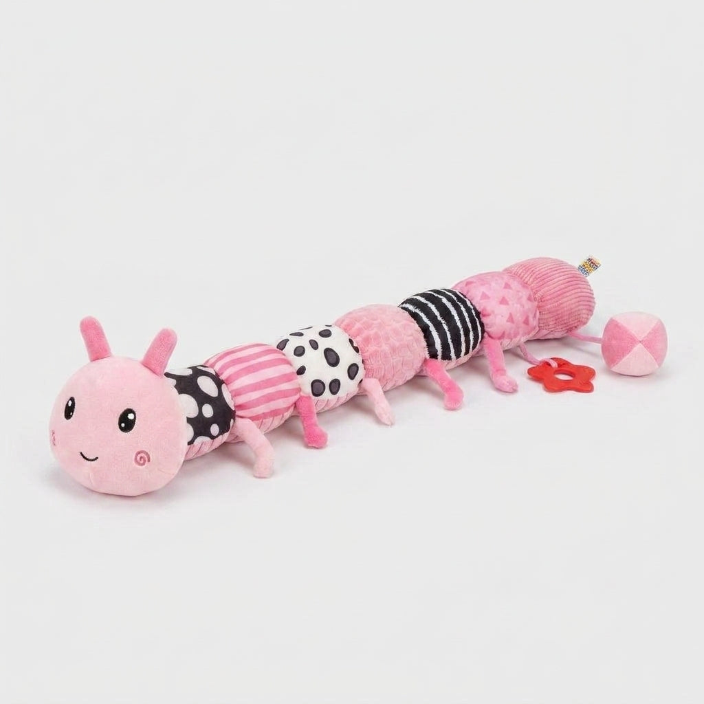 LISTINGOPT::kovosis::baby-sensory-plush-musical-caterpillar-toy::color-pink