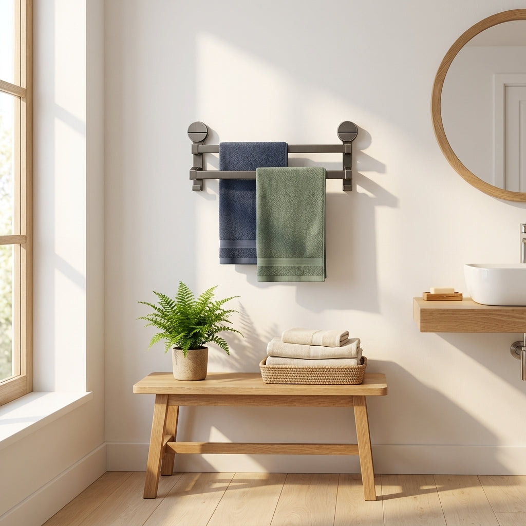 LISTINGOPT::kovosis::bathroom-towel-holder-without-drilling-hole-suction-cup-wall-mount-two-bar-hand-towel-rack-kitchen-shower-bath-room-towel-shelf::03-lifestyle