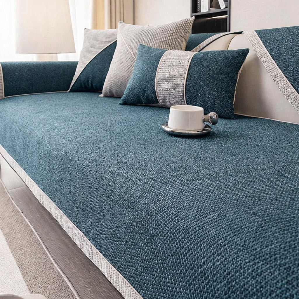 LISTINGOPT::kovosis::comfortweft-breathable-non-slip-cotton-linen-sofa-cover::color-dark-blue-green
