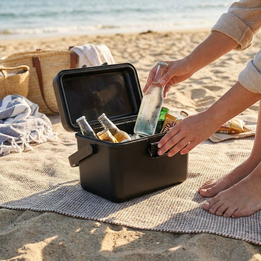 LISTINGOPT::kovosis::cooler-box-38l-premium-leakproof-food-delivery-box-portable-container-ice-retention-cooler-for-party-camping-bbq-beach-fishing::02-inuse