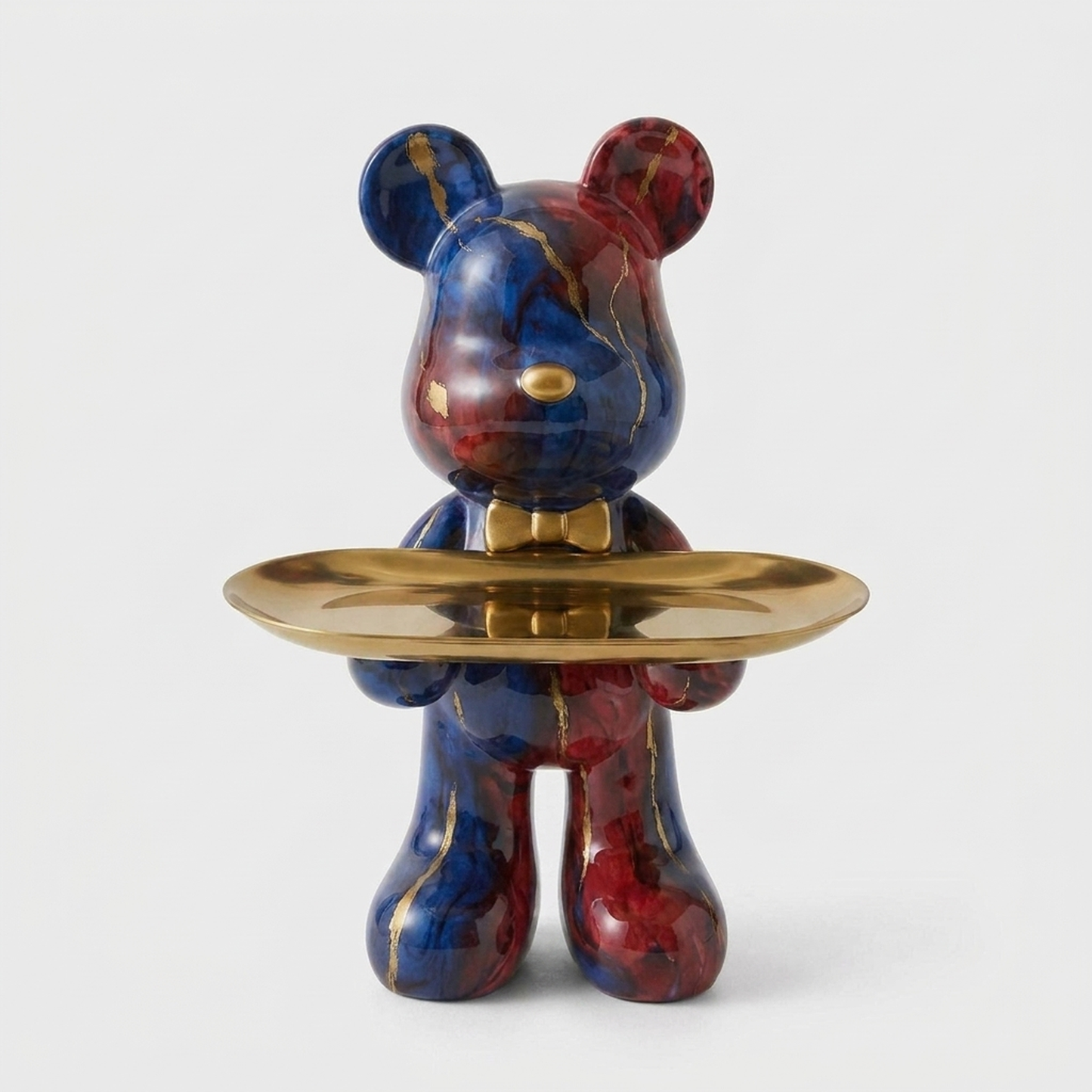 LISTINGOPT::kovosis::graffiti-bear-ornament-with-tray-storage::color-blue-red