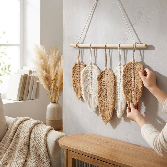 LISTINGOPT::kovosis::leaf-macrame-wall-hanging-boho-room-home-decor-woven-aesthetic-wall-tapestry-home-living-room-wedding-decoration-gift::02-inuse
