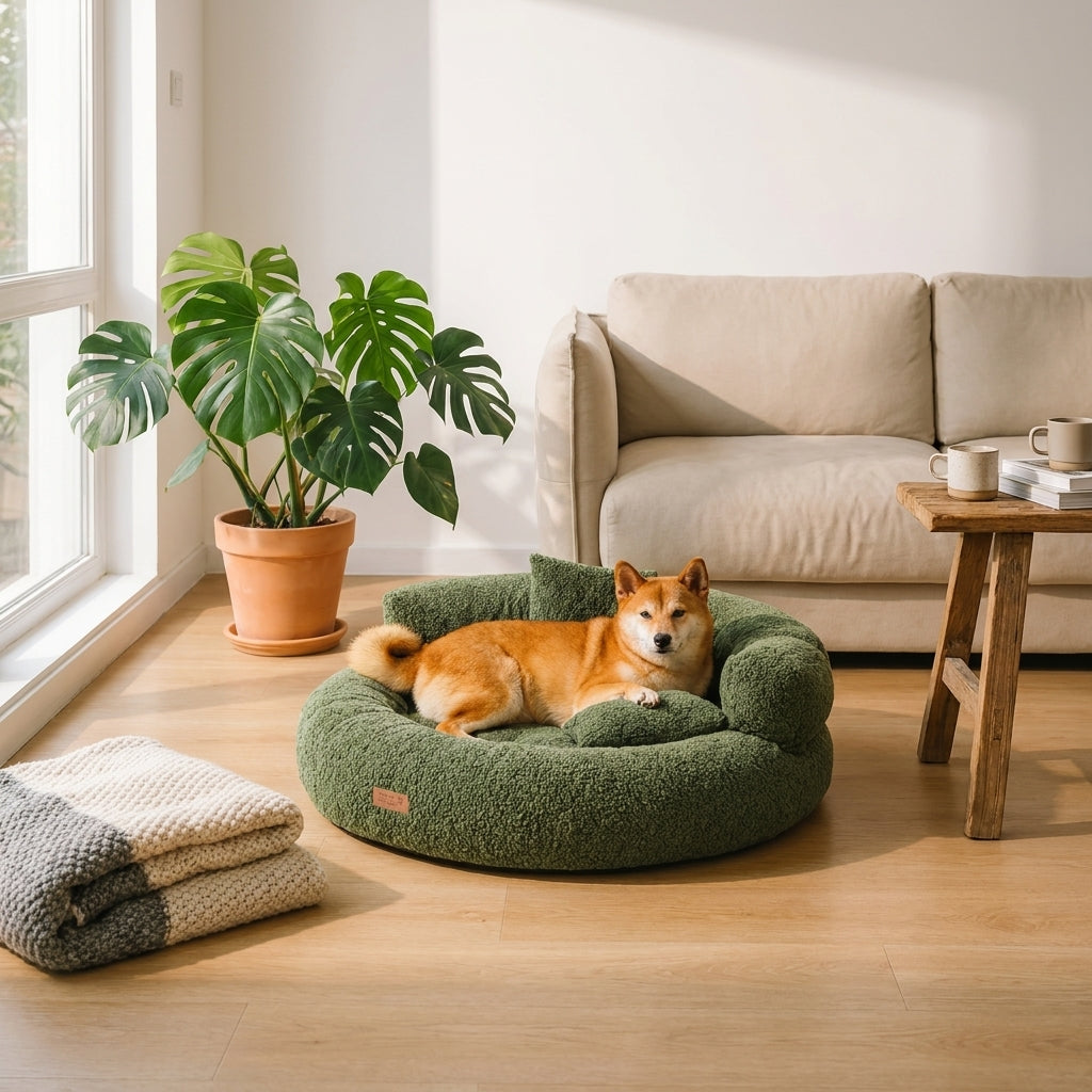 LISTINGOPT::kovosis::luxe-diamond-velvet-removable-orthopedic-donut-dog-bed-with-pillow-dreamnest-2::03-lifestyle