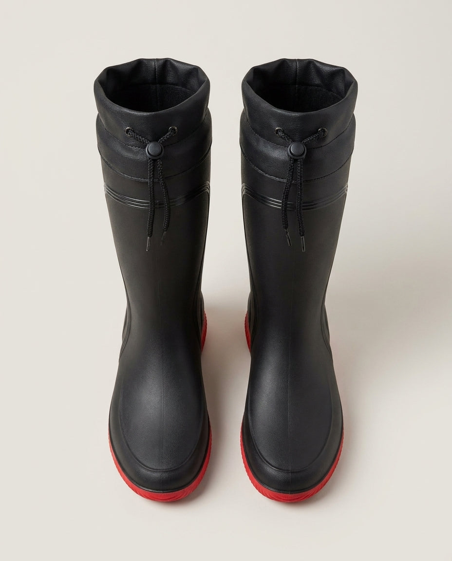 LISTINGOPT::kovosis::mens-outdoor-rain-boots-work-high-quality-shoes-rain-boots-home-use-long-water-shoes-with-rope-mouth-high-quality-shoes-daily-work-water-shoes-unisex-water-shoes-mens-soft-sole-outdoor-fishing-casual-high-top-rain-boots-farm-work-water-shoes::04-closeup