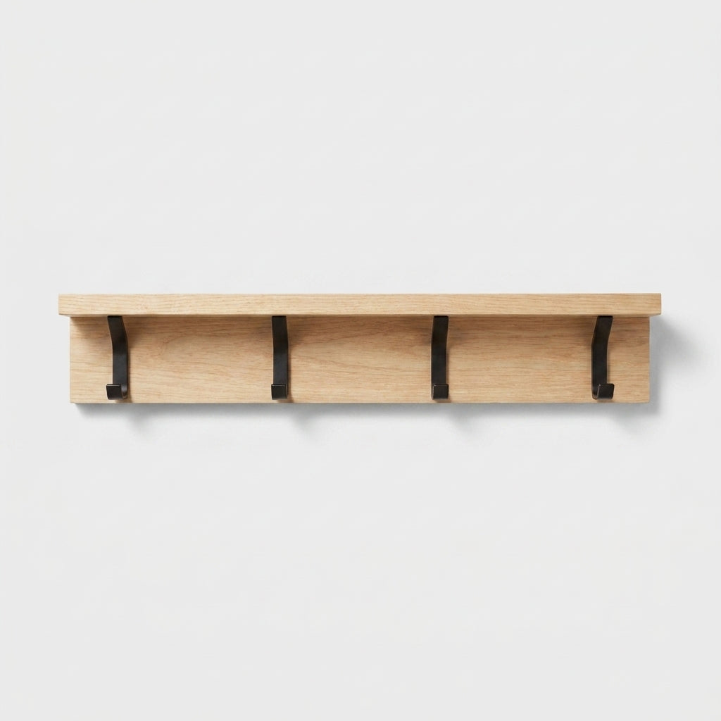 LISTINGOPT::kovosis::nordivo-wandgarderobe-mit-beweglichen-doppelhaken-skandinavisches-design-holz-aluminium-platzsparend-modern::04-closeup