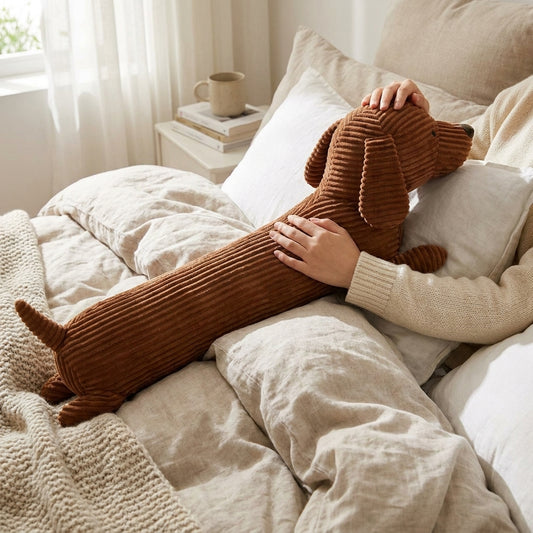LISTINGOPT::kovosis::plush-ergonomic-dachshund-cushion-daxirest::02-inuse