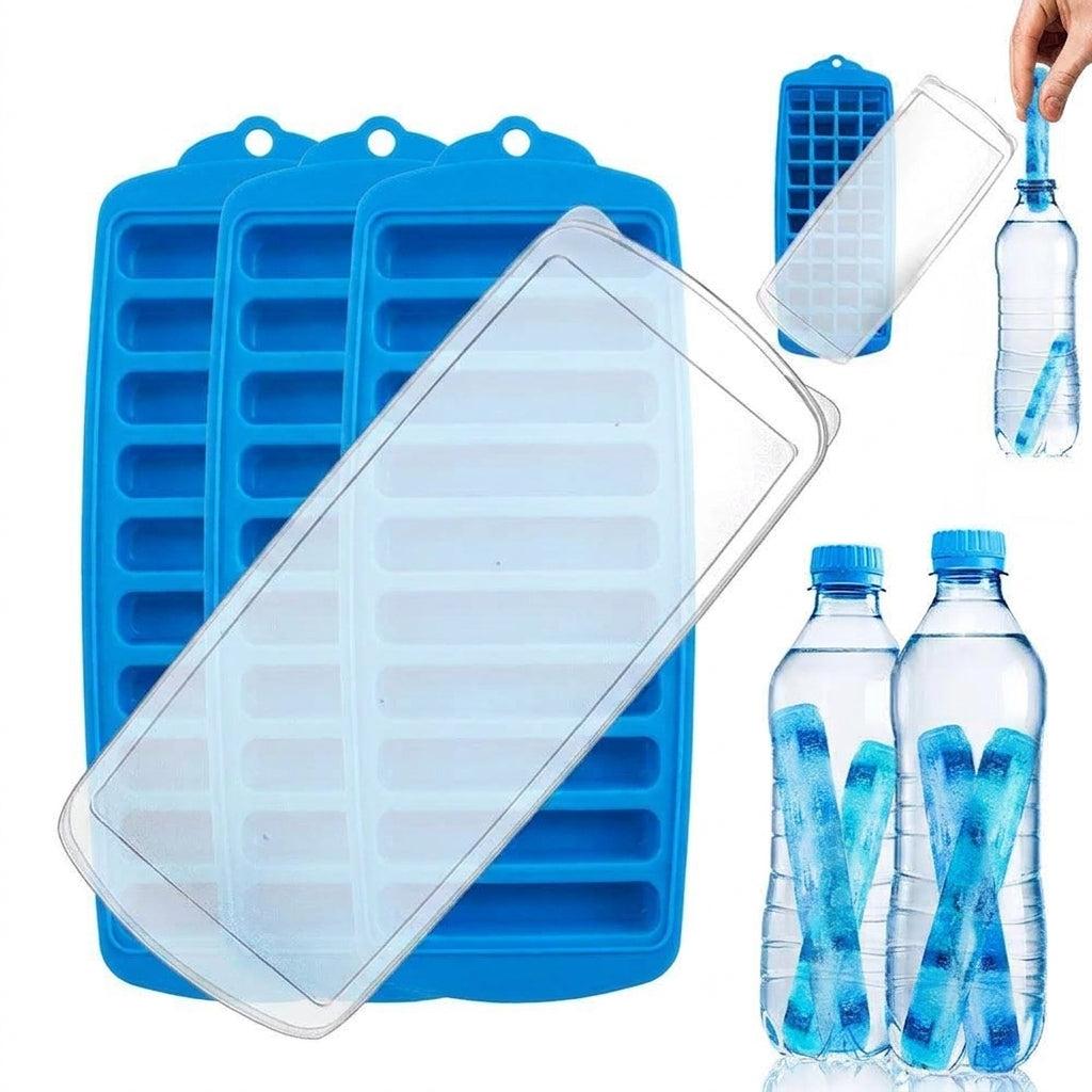 LISTINGOPT::kovosis::pop-out-plastic-ice-cube-tray-with-lid-reusable-ice-stick-tray-mold-for-water-and-sport-bottles::color-blue