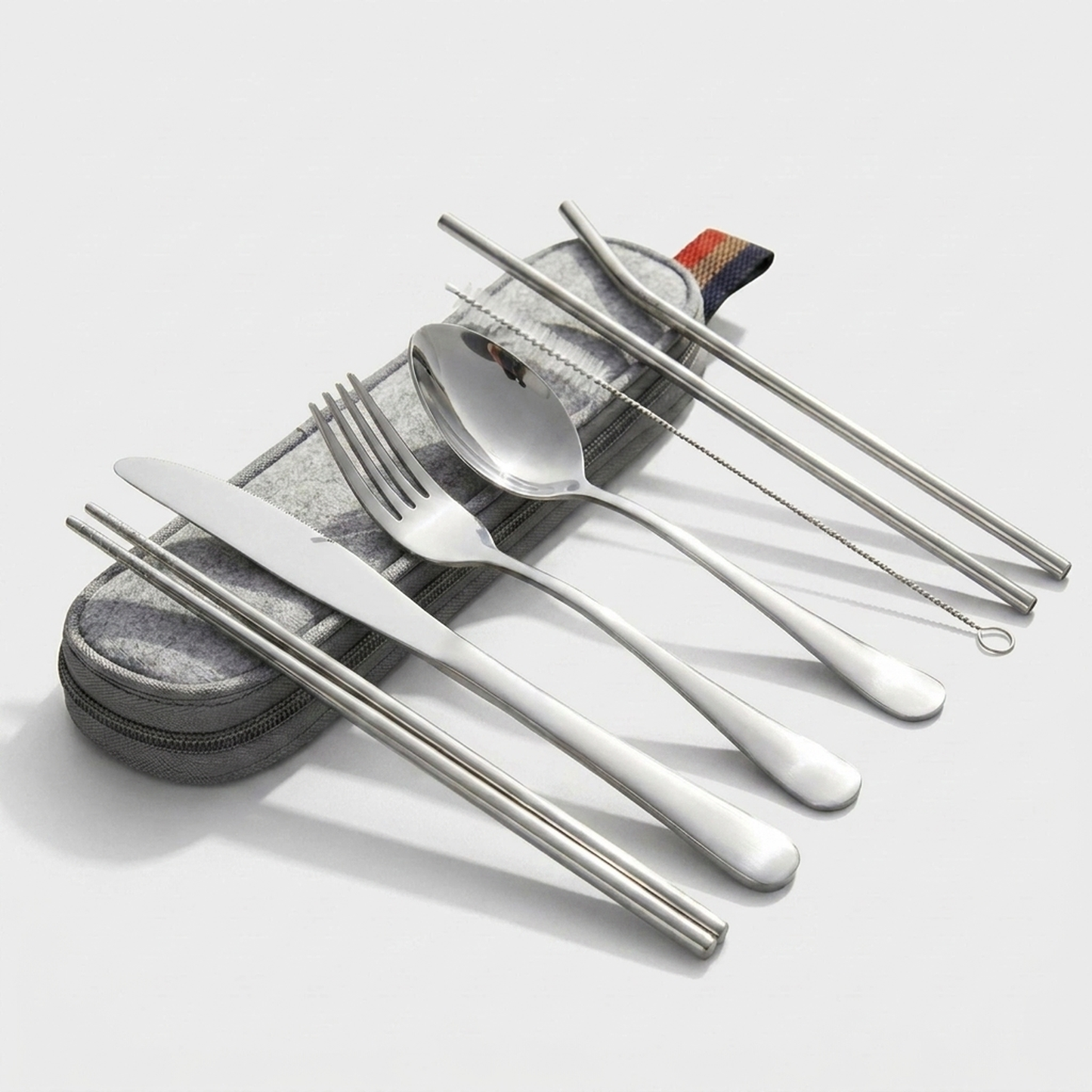 LISTINGOPT::kovosis::portable-cutlery-set-for-refined-dining-anywhere::color-silver---grey