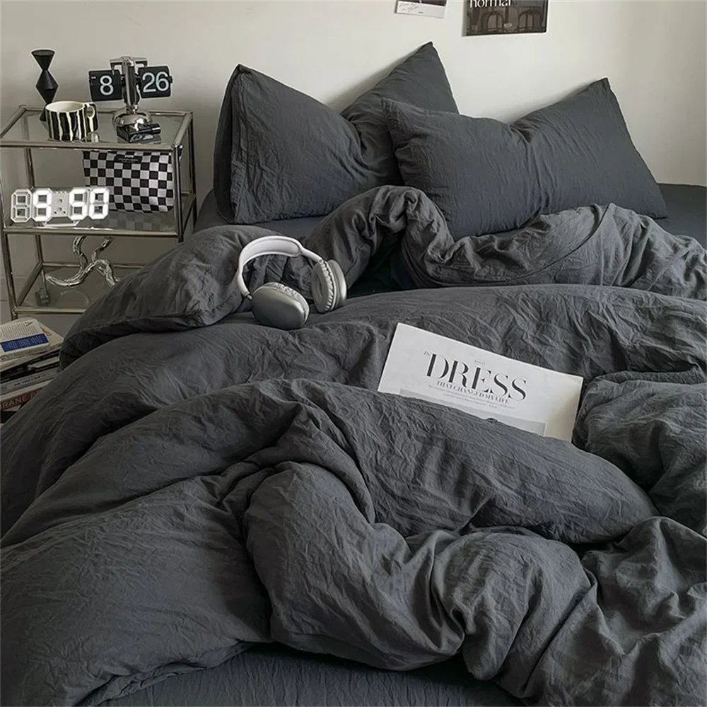LISTINGOPT::kovosis::thick-pure-brushed-bed-sheets-duvet-cover-set-four-piece-bedding-set-bed-sheet-fully-enclosed-for-home-gift::04-closeup