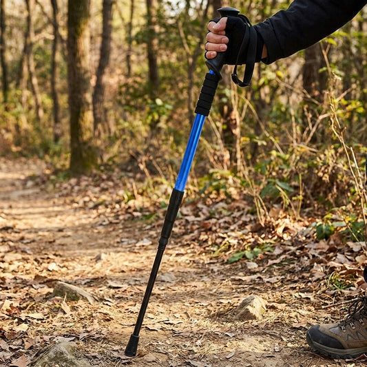 LISTINGOPT::kovosis::ultralight-trekking-poles-with-shock-absorption-foldable-design-for-outdoor-camping-mountaineering-backpacking-and-hiking-trips::02-inuse