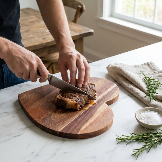LISTINGOPT::kovosis::wooden-heart-shaped-cutting-board-355x295cm-for-valentines-dinner-smooth-surface-multipurpose-portable-serving-platter::02-inuse