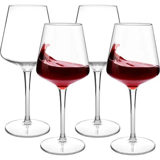 Floating Unbreakable Plastic Wine Glass Set - 4PCS