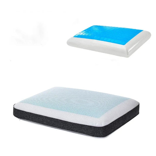 Gel Cooling Pillow with Bamboo Charcoal Memory Foam