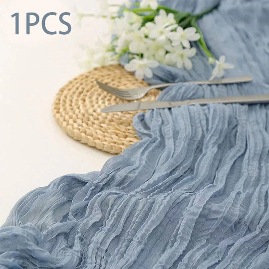Semi-Sheer Gauze Table Runner
