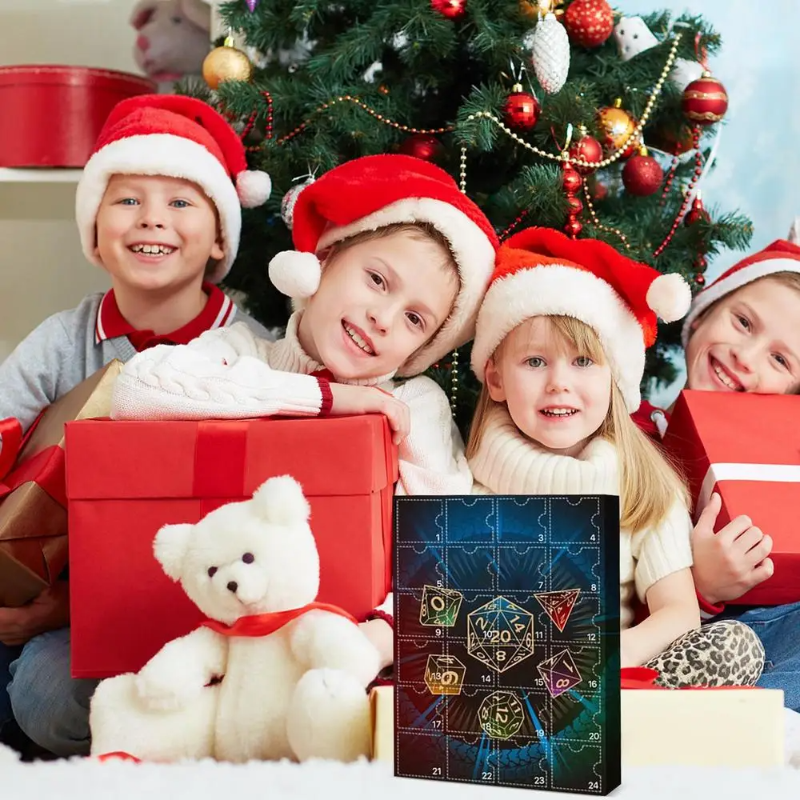 Drachen-Adventstisch mit täglicher Figur