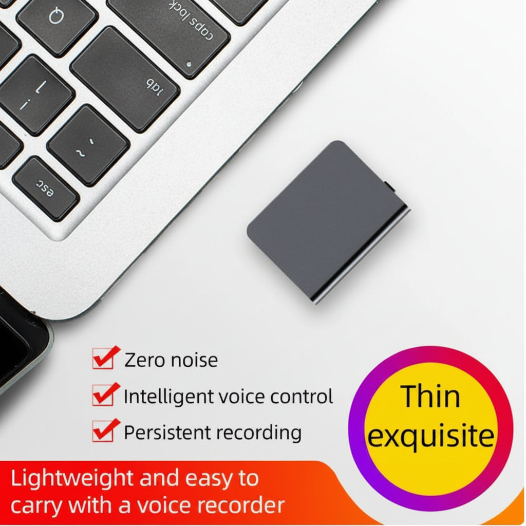 Compact Voice Recorder With Smart Voice Activation