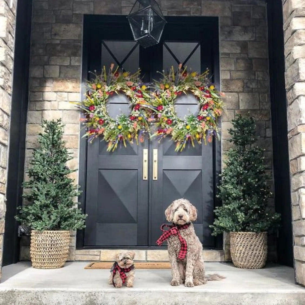 Wildflower Thanksgiving Wreath For A Welcoming Door