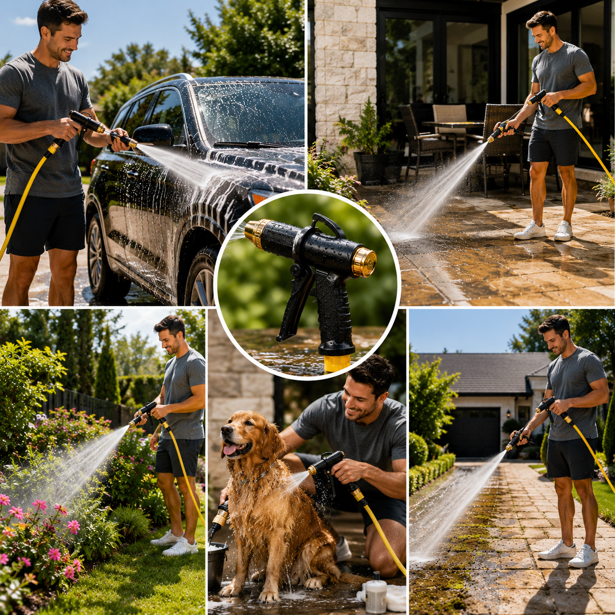 High-Pressure Water Blaster – Effortless Outdoor Cleaning