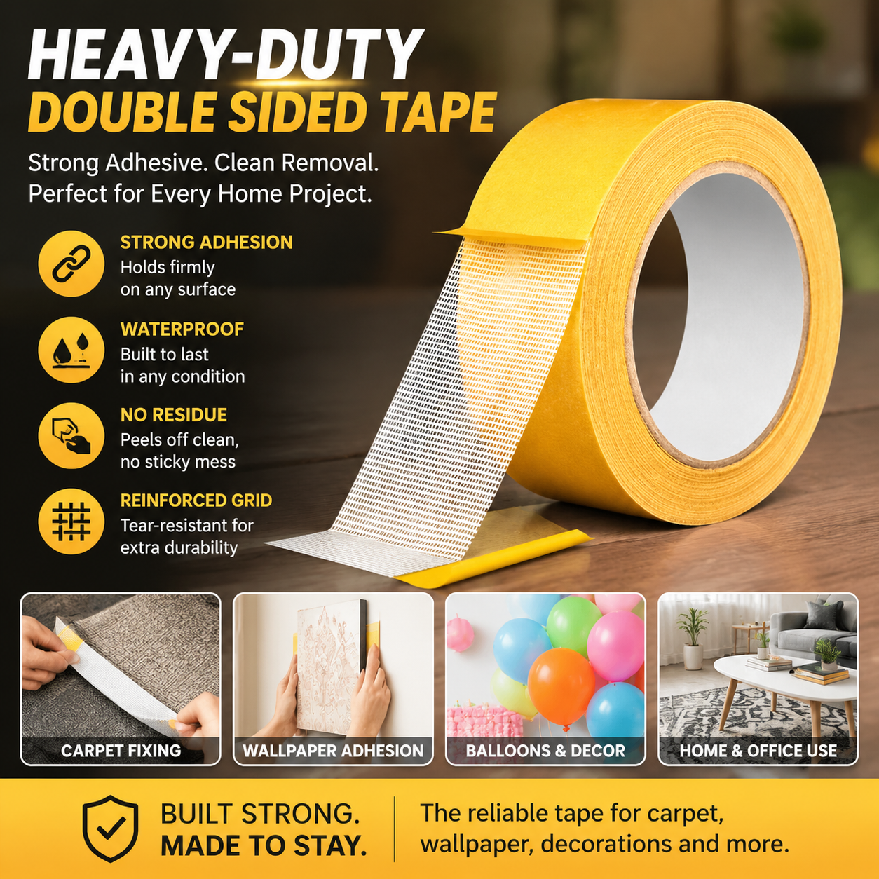 Double Sided Rug Tape For Secure Style