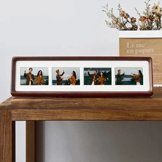 Wooden Photo Frame with Mat for Multiple Photos
