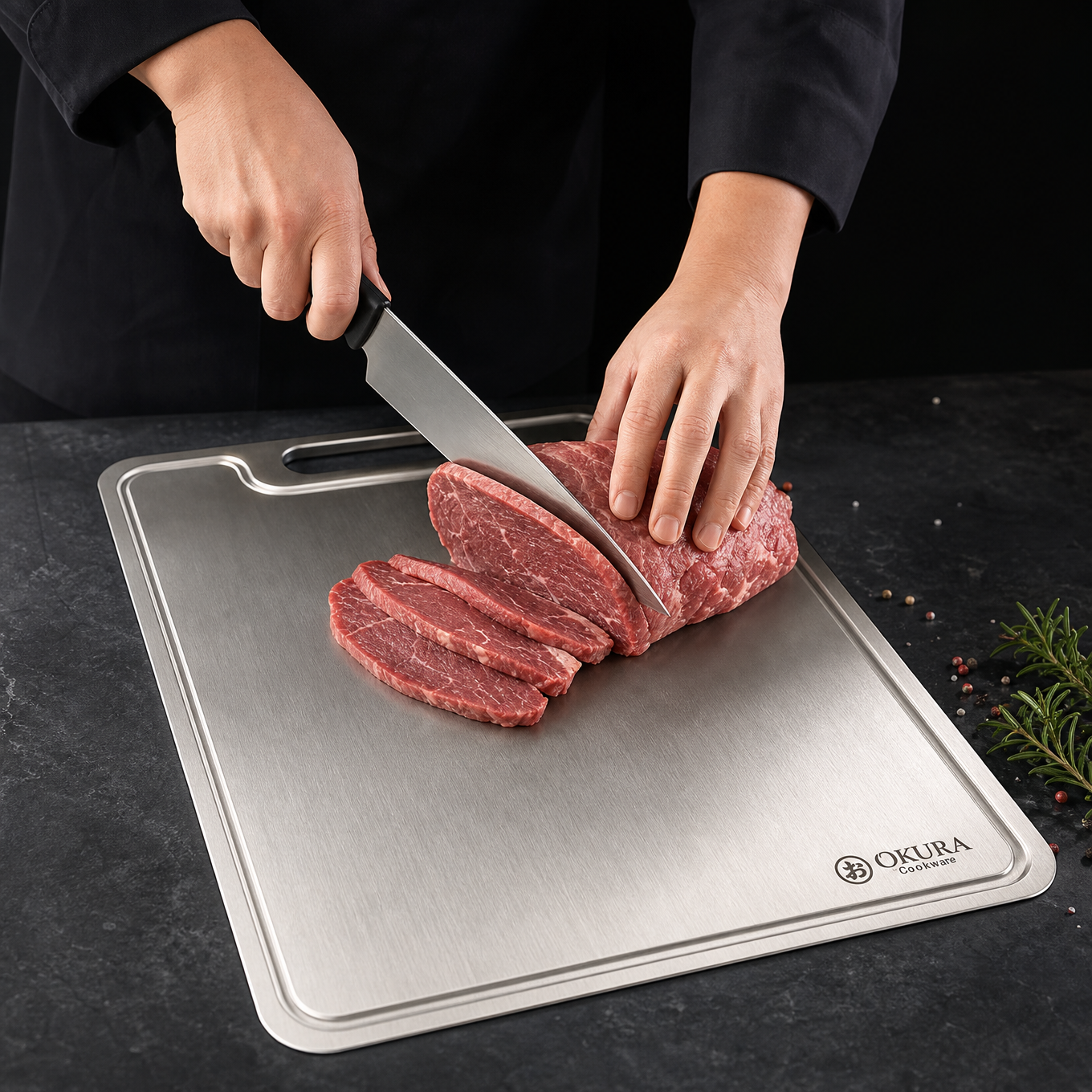 Titanium Cutting Board For Cleaner Prep