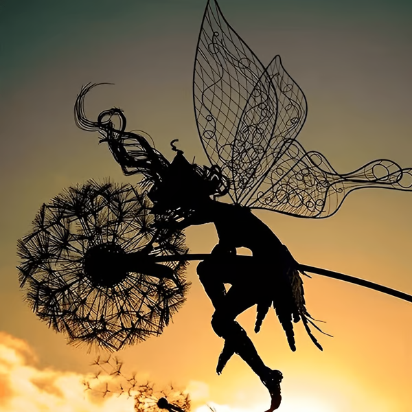 Steel Fairy Garden Sculptures Add Enchantment