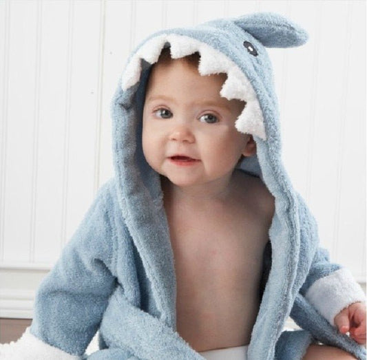 Animal Hooded Cotton Baby Bathrobe