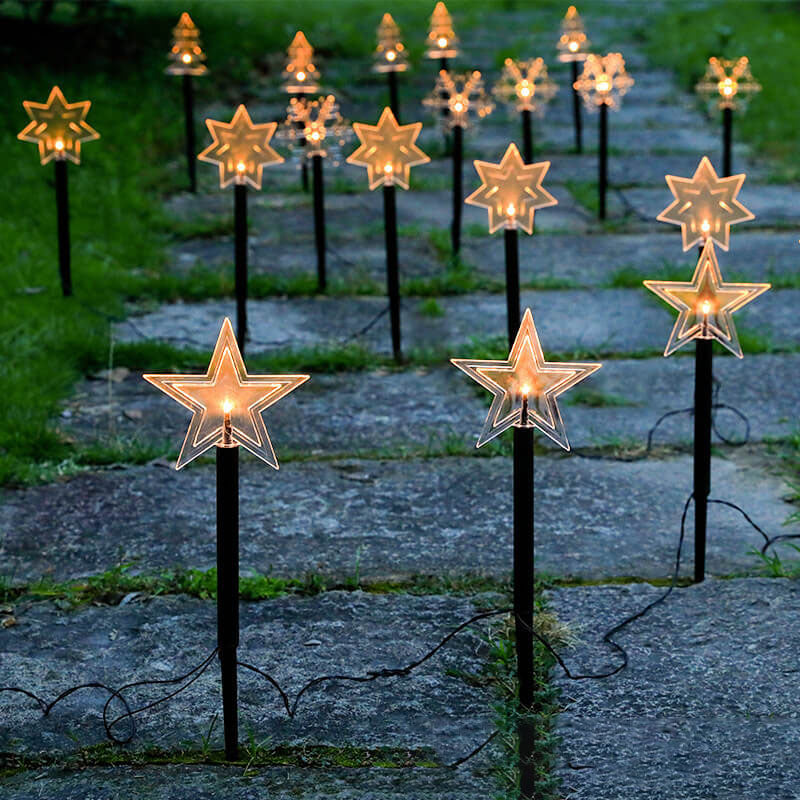 Solar-Gartenstablichter für festlichen Glanz  