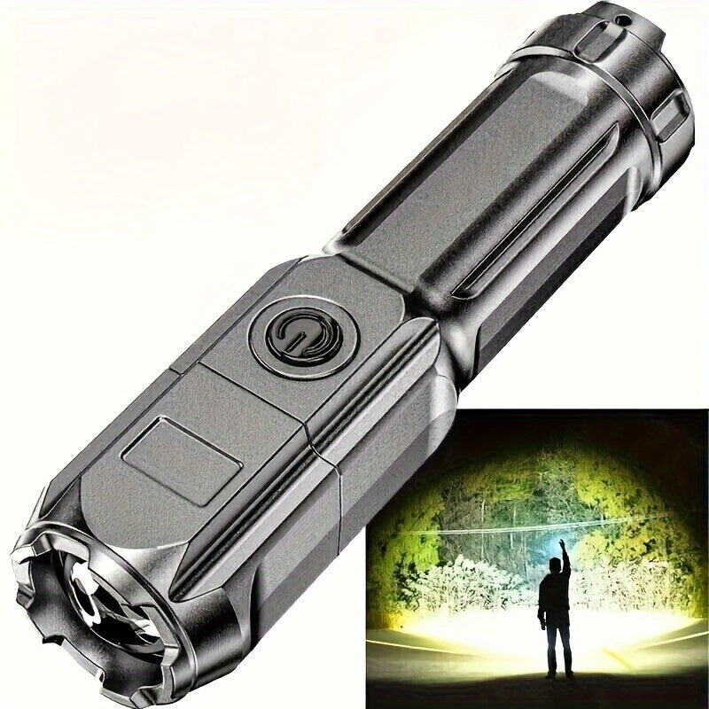 Linterna LED recargable con zoom