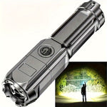 Linterna LED recargable con zoom