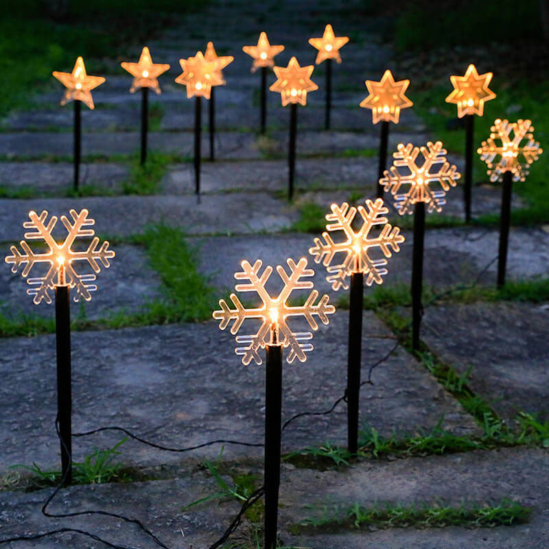 Solar-Gartenstablichter für festlichen Glanz  