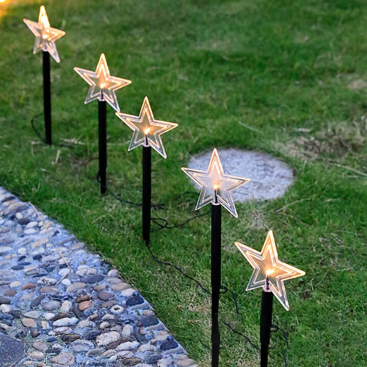 Solar-Gartenstablichter für festlichen Glanz  