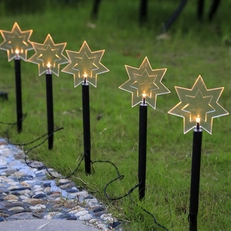 Solar-Gartenstablichter für festlichen Glanz  
