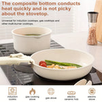 Ceramic Pan Set For Space-Saving Cooking