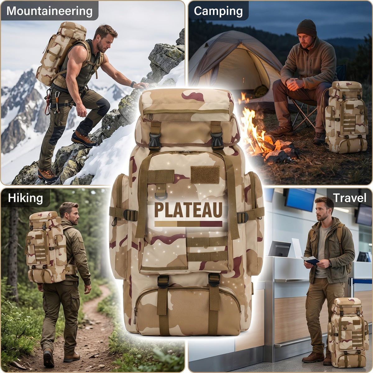 Large Tactical Backpack for Men