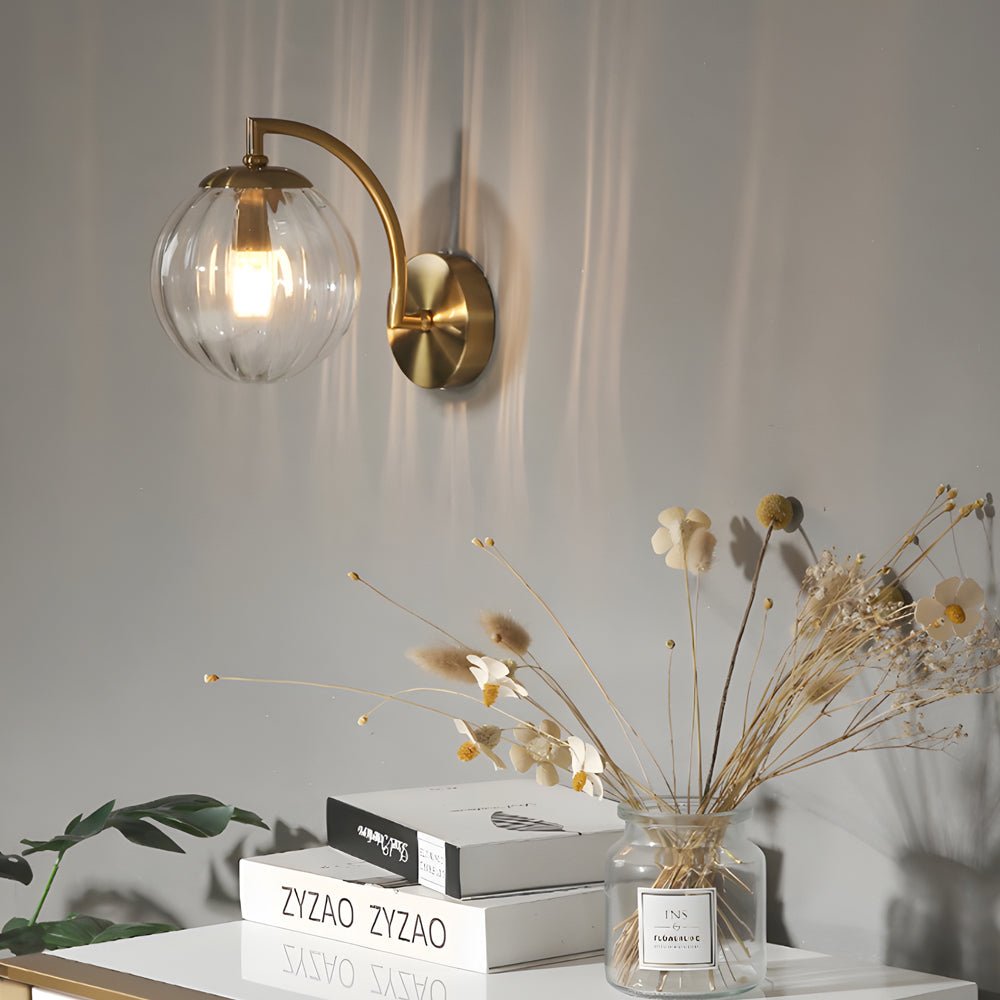 Curved Arm Wall Sconce for Sculptural Glow