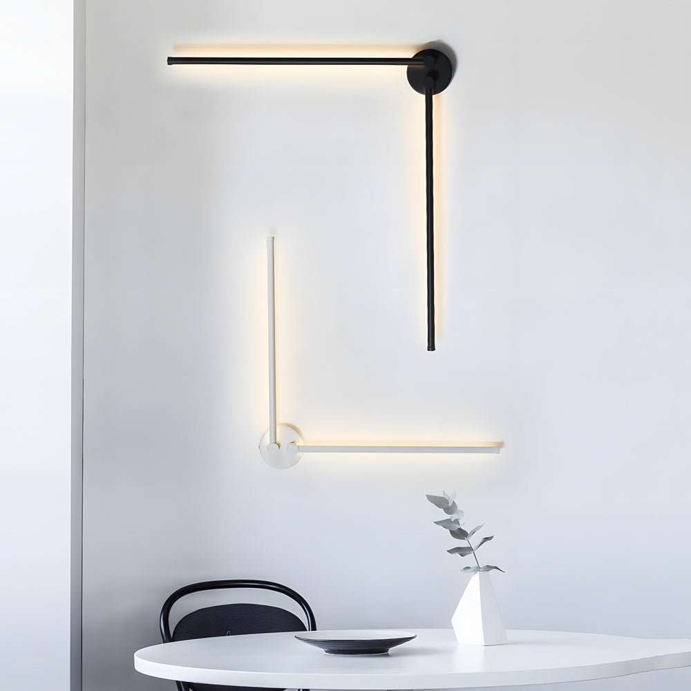 Drehbare lineare LED-Wandlampe für skulpturales Licht