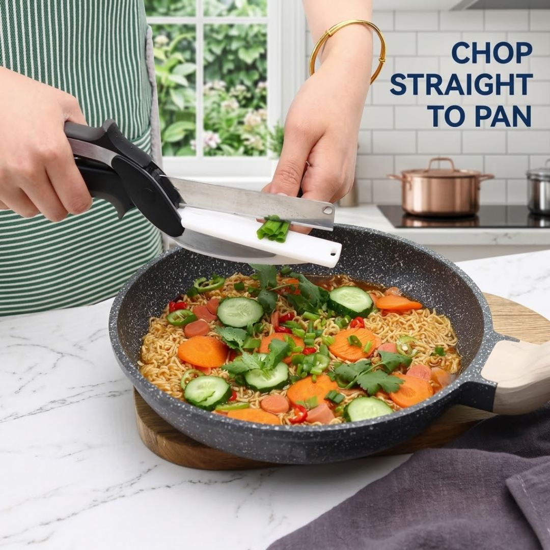 Tijeras de cocina Clever Cutter para una preparación más rápida