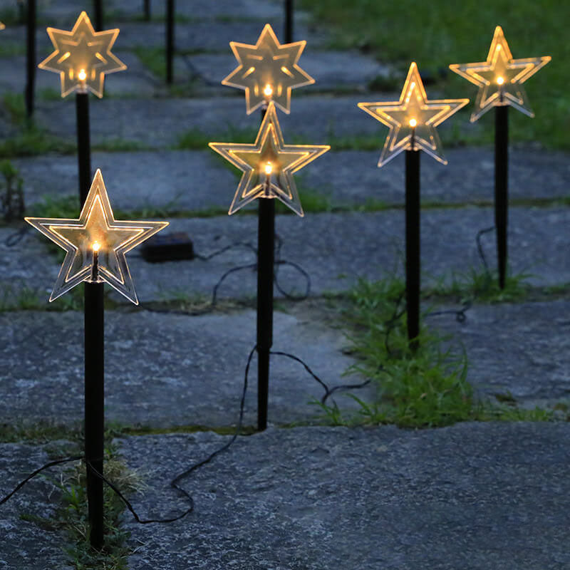 Solar-Gartenstablichter für festlichen Glanz  