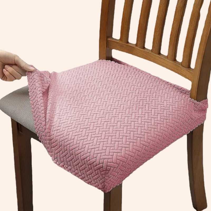 Jacquard Chair Seat Cover With Artful Character