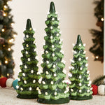 Ceramic Christmas Tree Light With Festive Glow