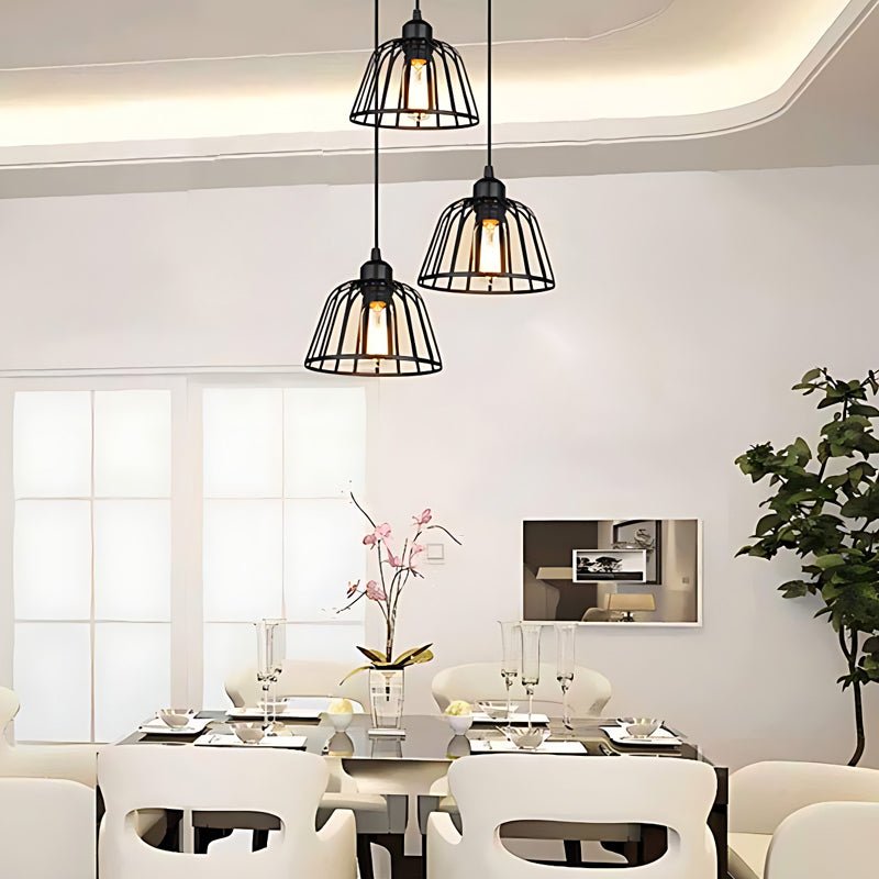 Iron Cage Pendant Light With Industrial Character