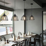 Iron Cage Pendant Light With Industrial Character
