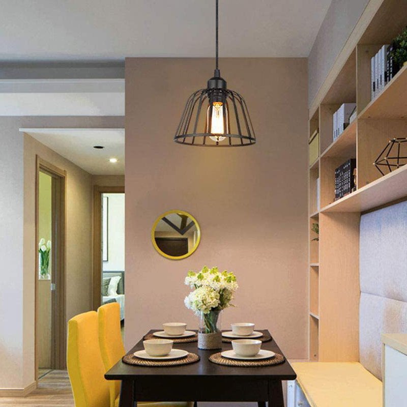 Iron Cage Pendant Light With Industrial Character