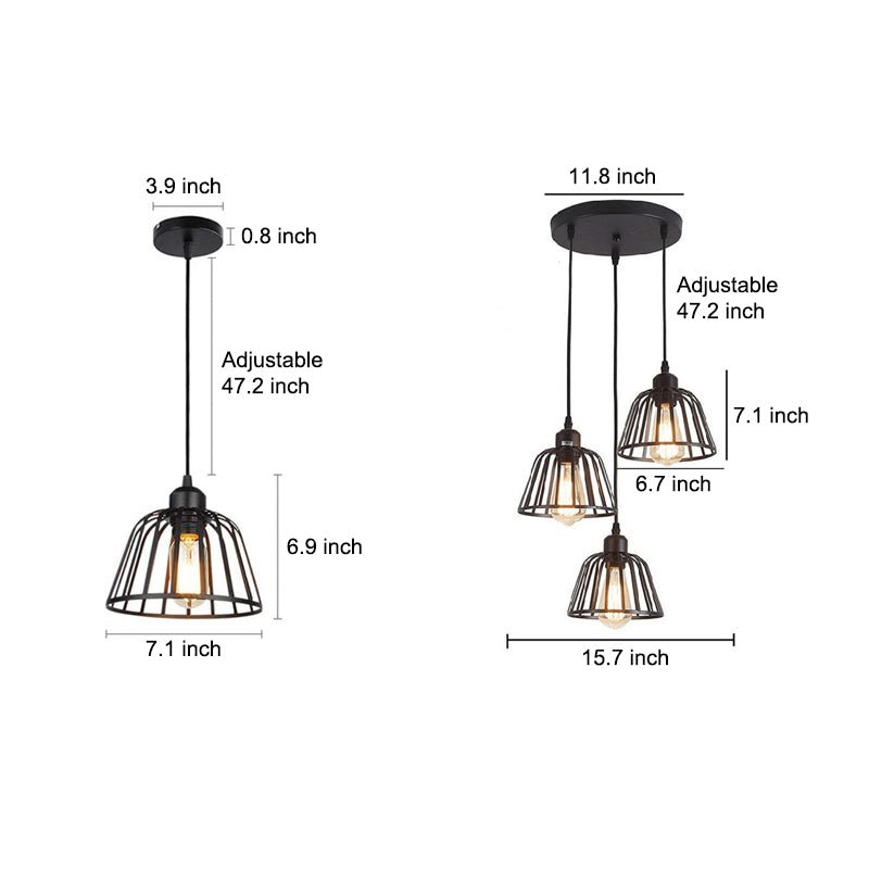 Iron Cage Pendant Light With Industrial Character